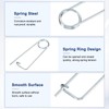 M METERXITY 6-Pack Brooch Shape Cotter Safety Pin, 2x45mm Spring