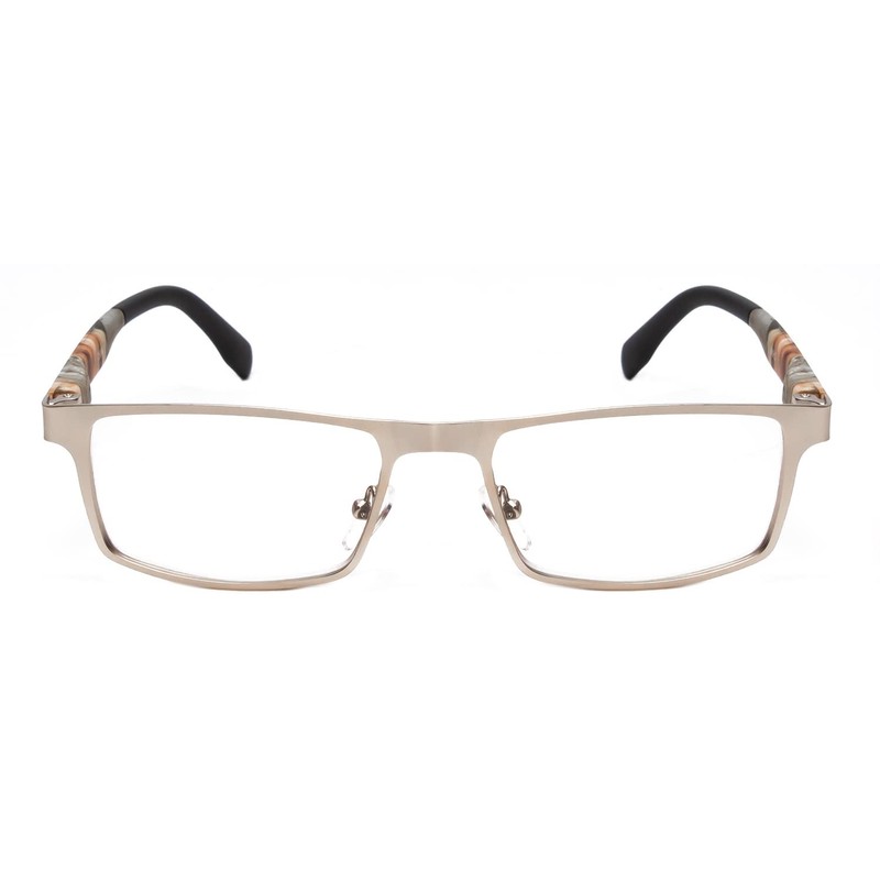 Calabria 5961 Metal Spring Camouflage 53mm Designer Reading Glasses Silver