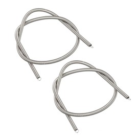 sourcing map Tension Spring Wire Diameter 0.016 Inch AD 0.16 Inch Free Length 11.81 Inch Stainless Steel Small Double Hook Tension Spring