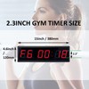 LED Digital Countdown Wall Clock Fitness Timer Stopwatch for Gym