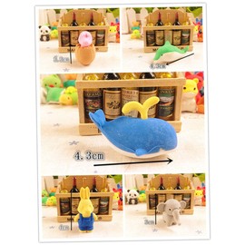 Operitacx Animal Novelty Erasers Set of 30 Realistic Puzzle Erasers for Party Prizes Carnival Games Educational Toys