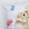 ZFENGYYUAN Bunny Flower Butterfly Dragonfly Cushion Covers 45 x 45