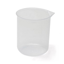 Bettomshin 1Pcs 500ml PP Plastic Measuring Low Form Beaker, Lab Beakers Graduated Beakers Multipurpose Mixing Cups Measuring Cup Transparent Resin Mixing Cups for Lab Kitchen Liquids