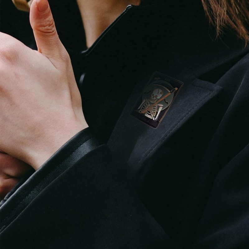 jojofuny Brooch Tarot Women's Backpacks 5 Pieces Tarot Enamel Pin