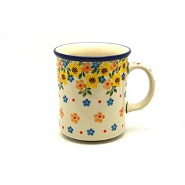 Polish Pottery Mug - Straight Sided - Buttercup