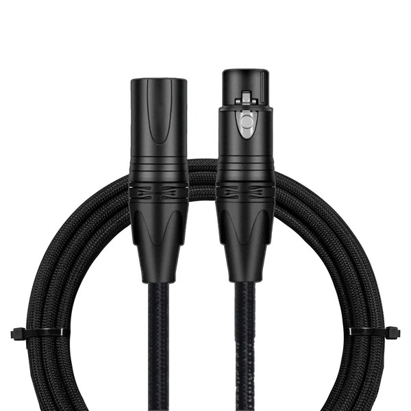 Premium XLR to XLR Cable (10 Feet 6-Pack) Noise-Canceling Balanced