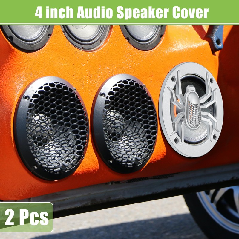 ACROPIX Universal 4" Car Speaker Grills Cover Round 4 Inch