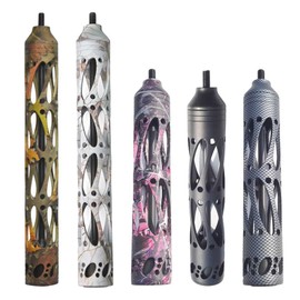 SHARROW Archery Bow Stabilizer 5inch 8inch 11inch Bow Riser Shock Absorber Dampener Recurve Bow Noise Reduction Compound Bow Accessories (Black, 5 inch)