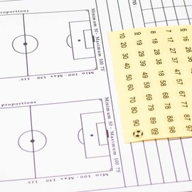 Soccer Innovations Premium Magnetic Coaches Tactics Folder with Magnets, Marker, Pouch for Magnets & Stickers 1-99, 14x9 Inch, Blue