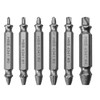 WUFANC 6 Piece Double Head Screw Extractor Set, Professional, Made