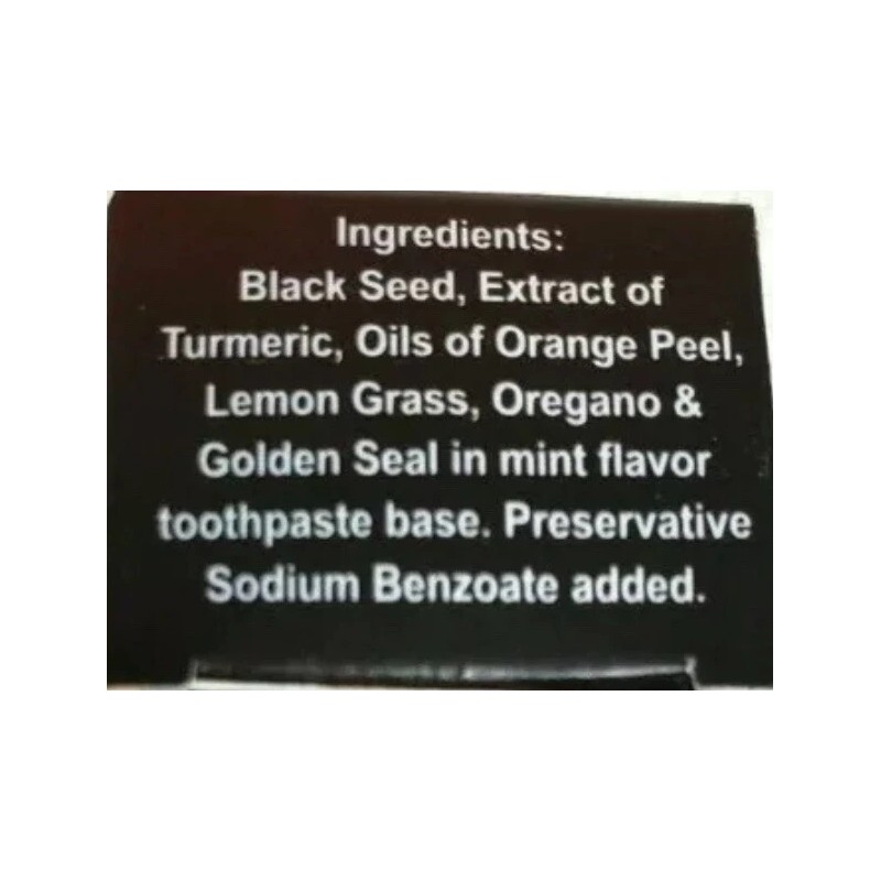 Essential Palace BLACK SEED Toothpaste By Essential Palace 5 In