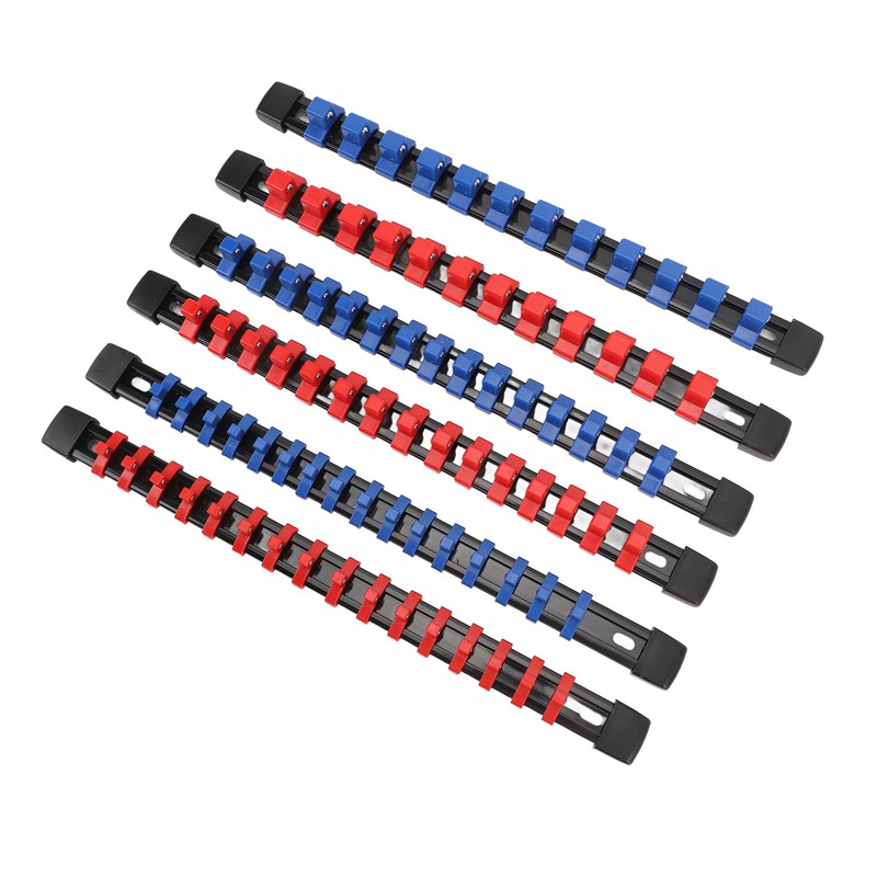6PCS Drive Socket Organizer Holder 1/4in 3/8in 1/2in SAE And