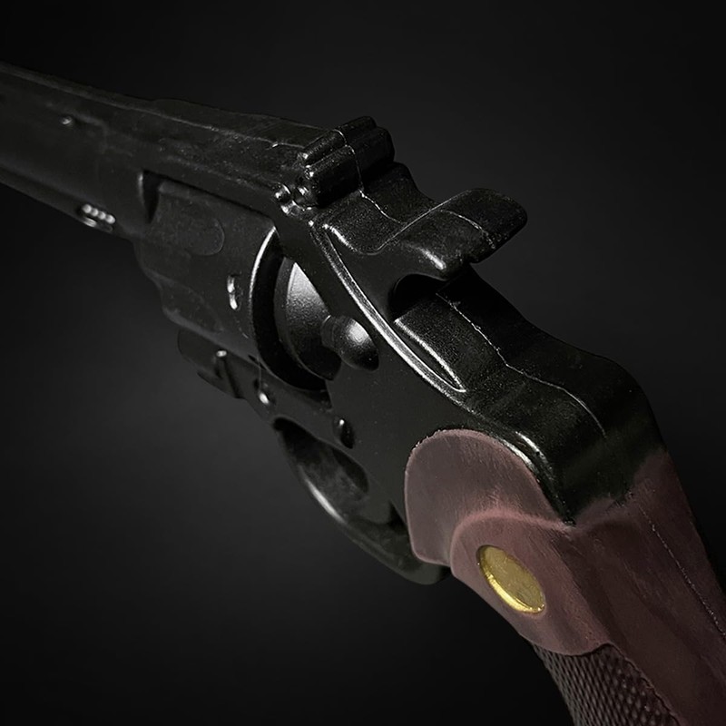 12-Inch Foam Decorative Revolver Prop – Realistic Replica with Textured