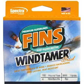 Fins Spectra 300-Yards Windtamer Fishing Line, Pink, 4-Pound