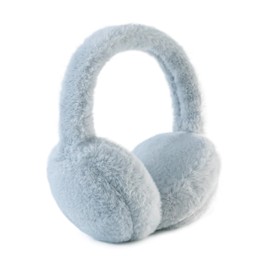 YATANAM Women Ear Muffs Winter Girls White Earmuffs Fuzzy Kids Black Ear Muff Cute Fluffy Ear Warmers Foldable Ear Covers Boy (Light Gray)