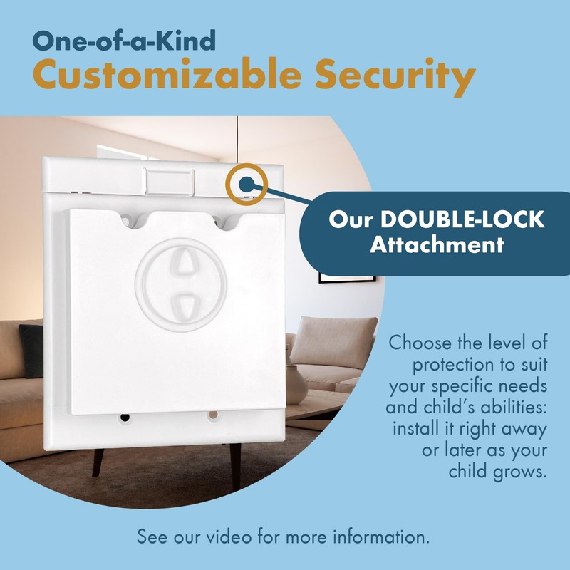 HomeStar Safety Light Switch Guard | Double Rocker Style |