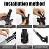 Flagpole Holder Mounting Bracket, Adjustable Flagpole Holder, Black Adjustable Flagpole