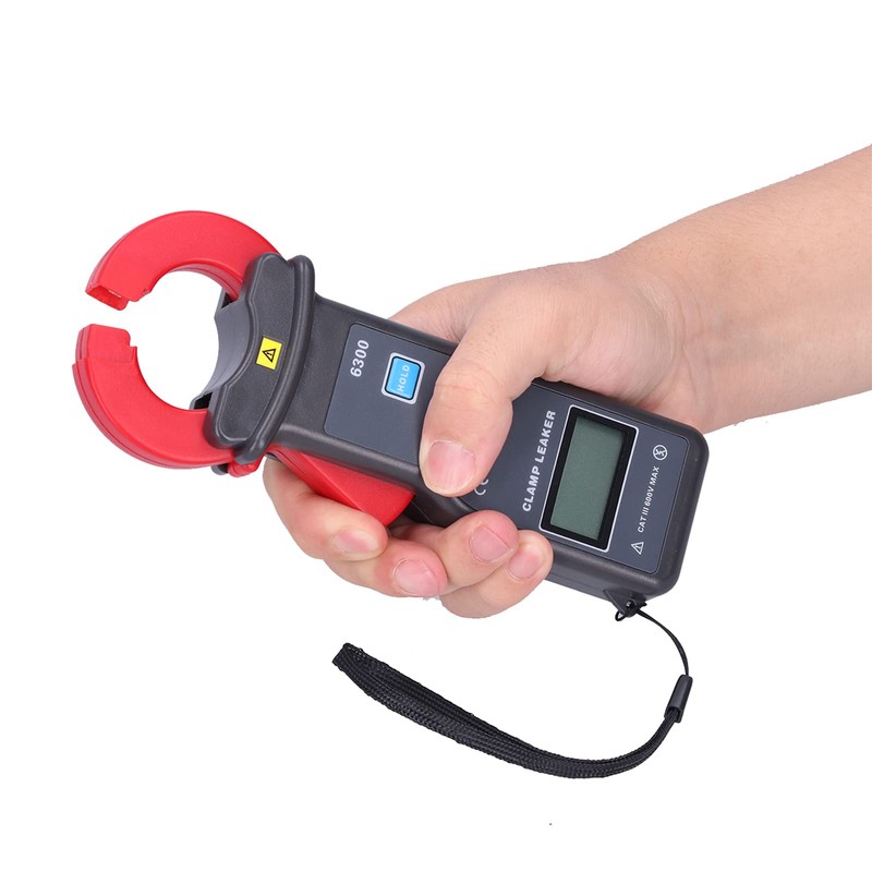 Pinza Amperimétrica 0mA‑60A Digital ETCR Pantalla LCD con USB para