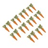 20pcs Carrot Shaped Hamster Toy Teeth Grinding Decorative Crude Fiber
