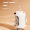 Mini Air Conditioner Humidifier Aromather 3 Gears 5 Blades USB