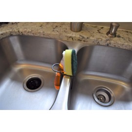 TidySink Adjustable Dishwand (Dish Wand) Holder Kitchen Sink Caddy (Grey or Black)