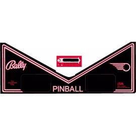 Bally Space Invaders Pinball Machine Apron Decal Set