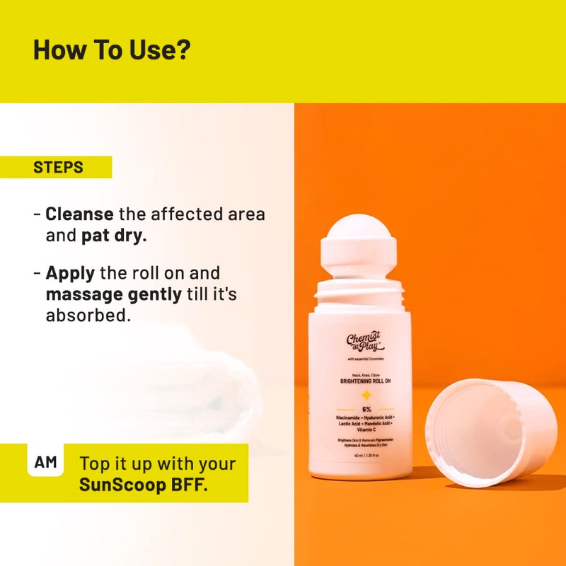 Chemist at Play Brightening & Whitening Roll On Serum For