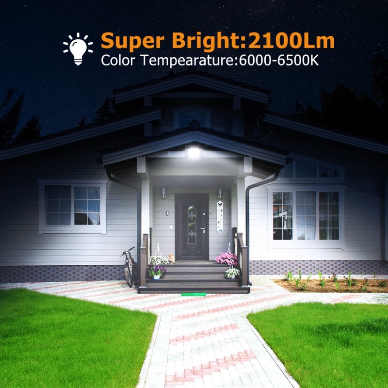 TTiiLoe 30W LED Flood Lights Outdoor, IP66 Waterproof Security Lights