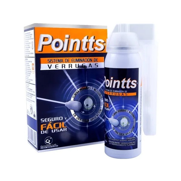 Pointts Sistema Eliminación Verrugas y Mezquinos Tratamiento Neutro