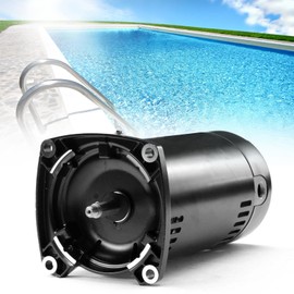 GOMADEIT USQ1072 Pool Pump Motor 3/4 HP, 13.4/6.7 Amps, 1.3 Service Factor, 48Y Frame, Capacitor Start, ODP Enclosure, Square Flange Pool Motor replace Century USQ1072