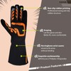 Racing Gloves No SFI Certified Flame Retardant, Aramid Knit, Anti-Slip