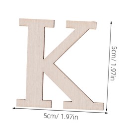 FELTECHELECTR Natural Wood Letters 2 Sets Educational Kindergarten Toy Die Cut Letters