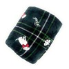 Victoria's Secret Pink Holiday Plush Cozy Throw Blanket, Green Plaid