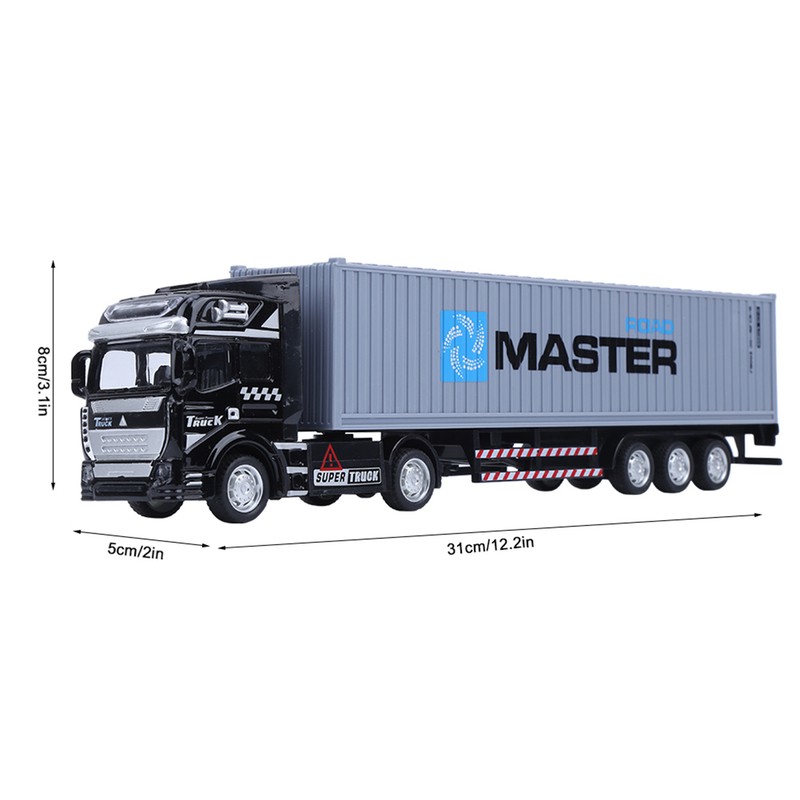 1: 48 Alloy Container Truck Model Toy Highly Simulation Children