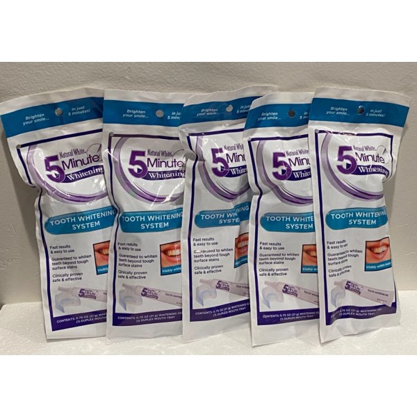 Natural White 5 Minute Tooth Whitening System - Lot of