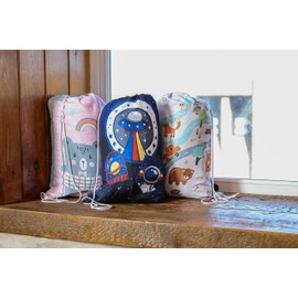EXPRESSIONS Outer Space Kids Lightweight Indoor Slumber Bag/Sleeping Bag, Ultra-Soft & Cozy