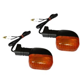 Universal Indicator Set 12V Halogen Orange E-Approved for Motorcycle Scooter Enduro - Pack of 2