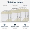 9 Set Compression Packing Cubes for Travel - Compressible, Lightweight,