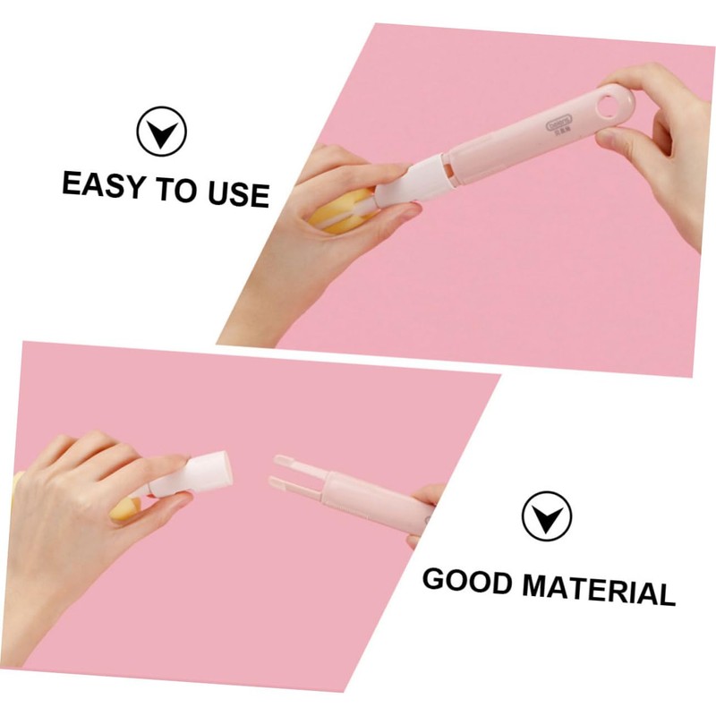 Baluue 2sets Feeding Bottle Cleaning Brush Pacifier Brush Rotating Design