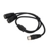 DIN 4PIN to 2DIN 4PIN Adapter Cable Professional Male to