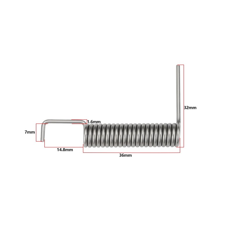 YINETTECH 304 Stainless Steel Heavy Duty Letter Plate Spring 36mm