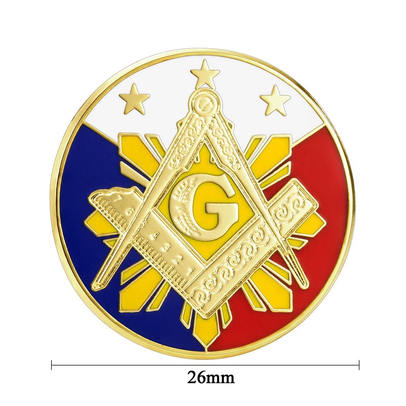AMITER Masonic Laple Pins, Freemasons Square & Compass Tie Tacks