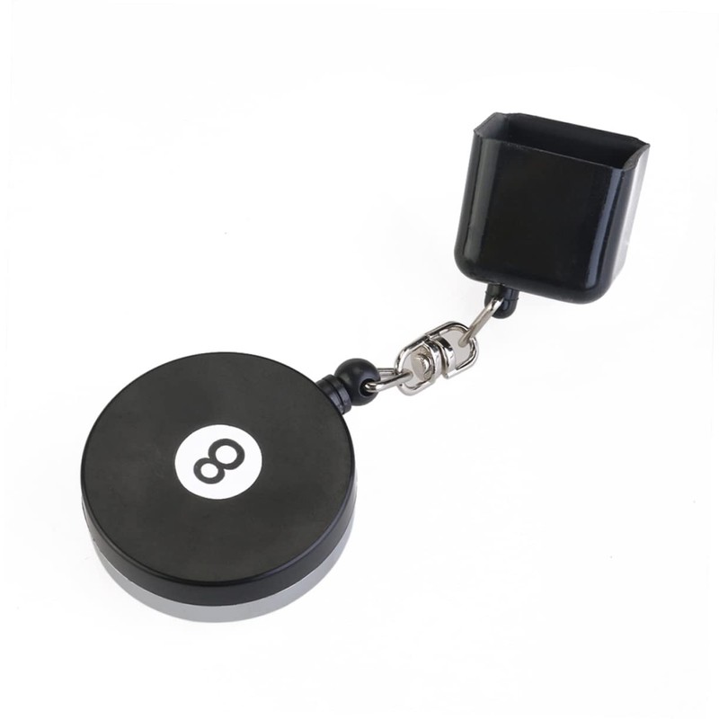 SUPVOX 6pcs Retractable Chalk Holder for Snooker and Billiards Black