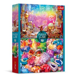 Trefl 37499 2-in-1: Cosmos and Crystals, 2 x 500 Piece Set of Two Puzzles, DIY, Creative Entertainment, for Adults and Children from 10 Years, Multicoloured