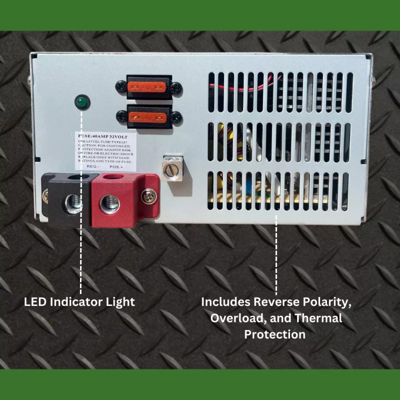 PowerMax 35 Amp RV Converter 12V Battery Charger Power Supply