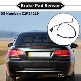 VekAuto 1pc Brake Pad Wear Sensor for Jaguar XK 5.0L 2011-2014 TPU Rubber Black Front Disc Break Pad Wear Indicator Sensor