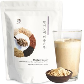 Korean Food Korean Misugaru Multi-Grain Drink Mix, Nutritional Mixed Grain Powder, 17.6 oz(500g), 미숫가루