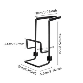 YUSAVHO Sponge Holder for Kitchen Sink – Sink Caddy Organizer for Sponges, Brushes, and Kitchen Sink Accessories, Apartment & New Home Essentials (Black)