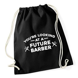 Hippowarehouse You're looking at a future barber Drawstring Cotton School Gym Bag 37cm x 46cm, 12 litres