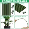 50Pcs Plant Stake Clip Set Green, Plant Sticks Supplies Support